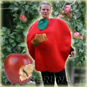 APFEL KOSTÜM APFELKOSTÜM OBST ÄPFEL FASCHING KARNEVAL KOSTÜME FASTNACHT